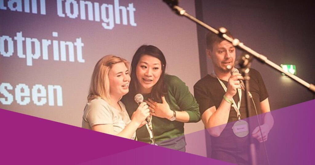 People have their karaoke sessions