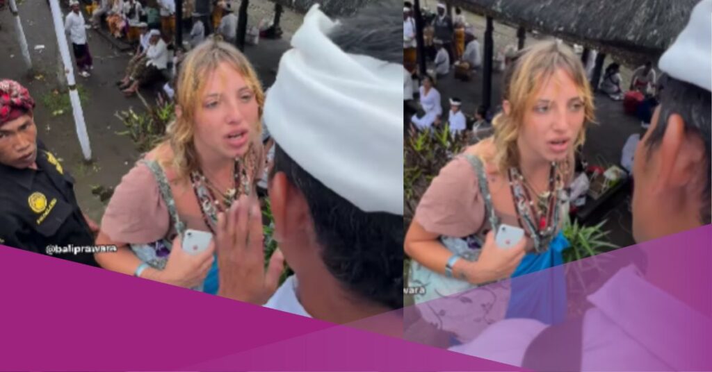 visarl video, foreign tourists, besakih temple