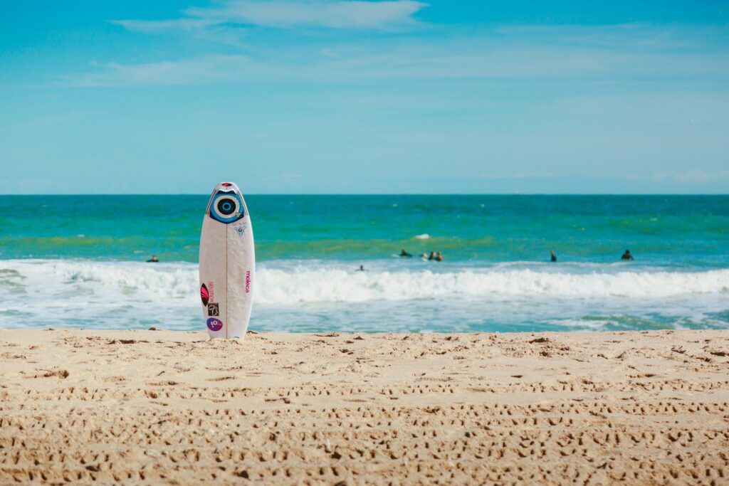 surfing in bali