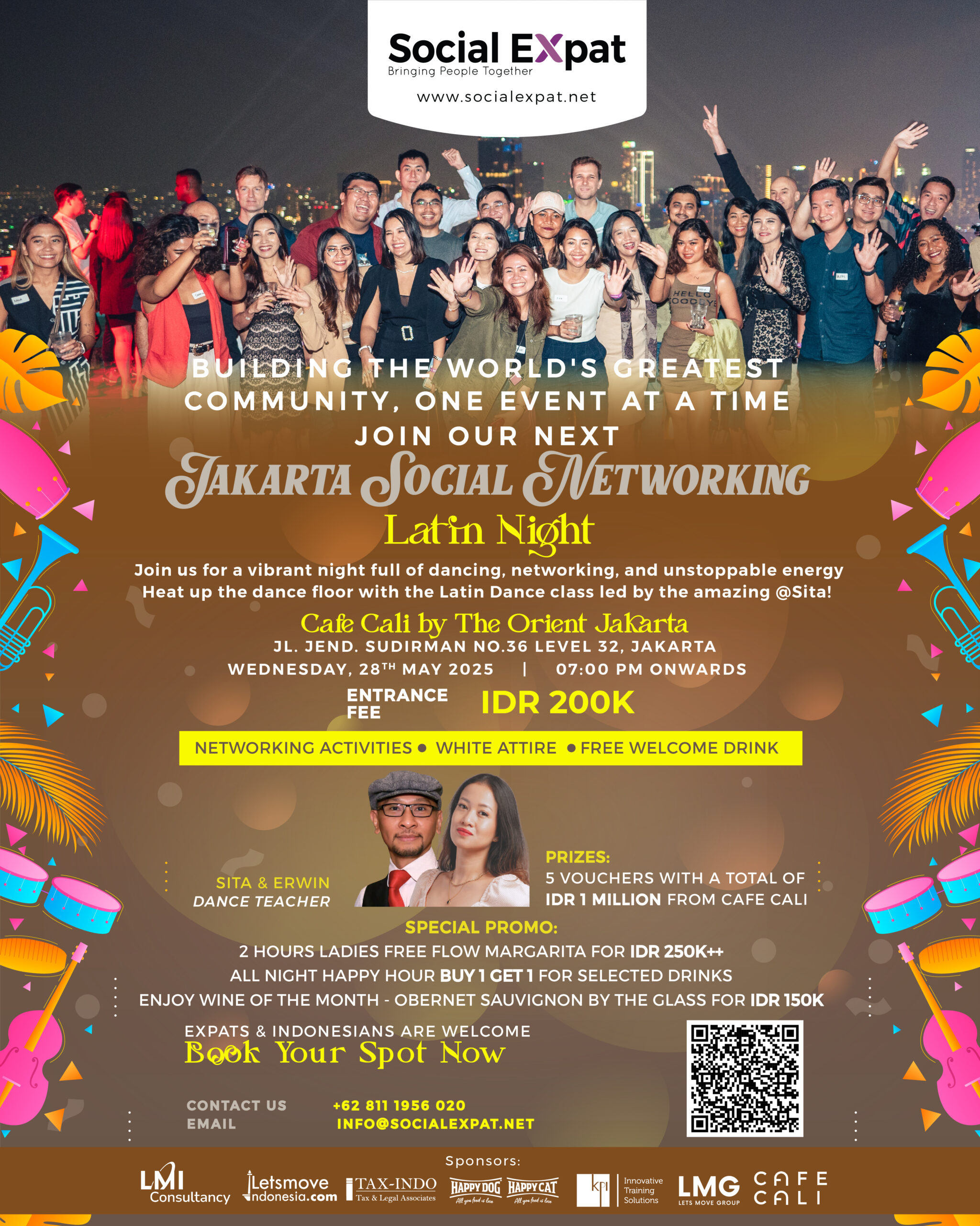 Jakarta Expat Networking, Latin Night at Cafe Cali Jakarta