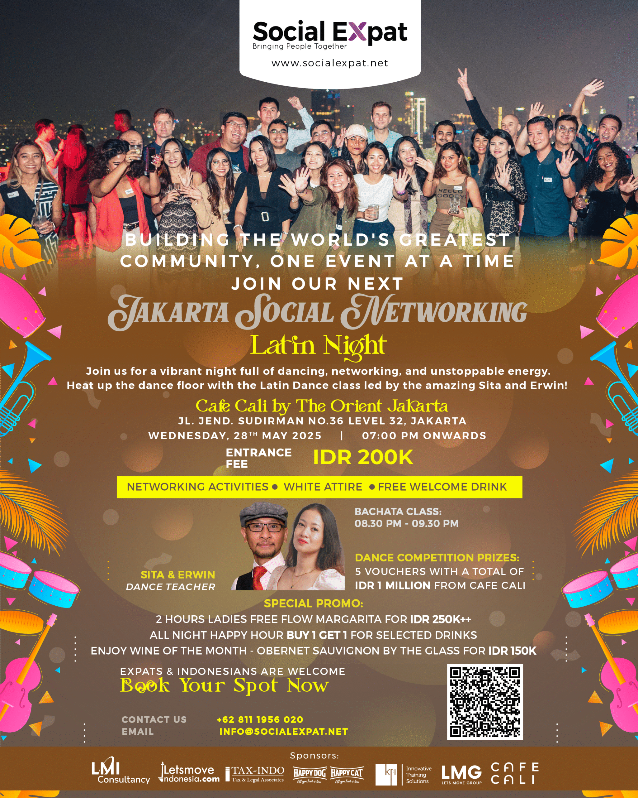 Jakarta Expat Networking, Latin Night at Cafe Cali Jakarta