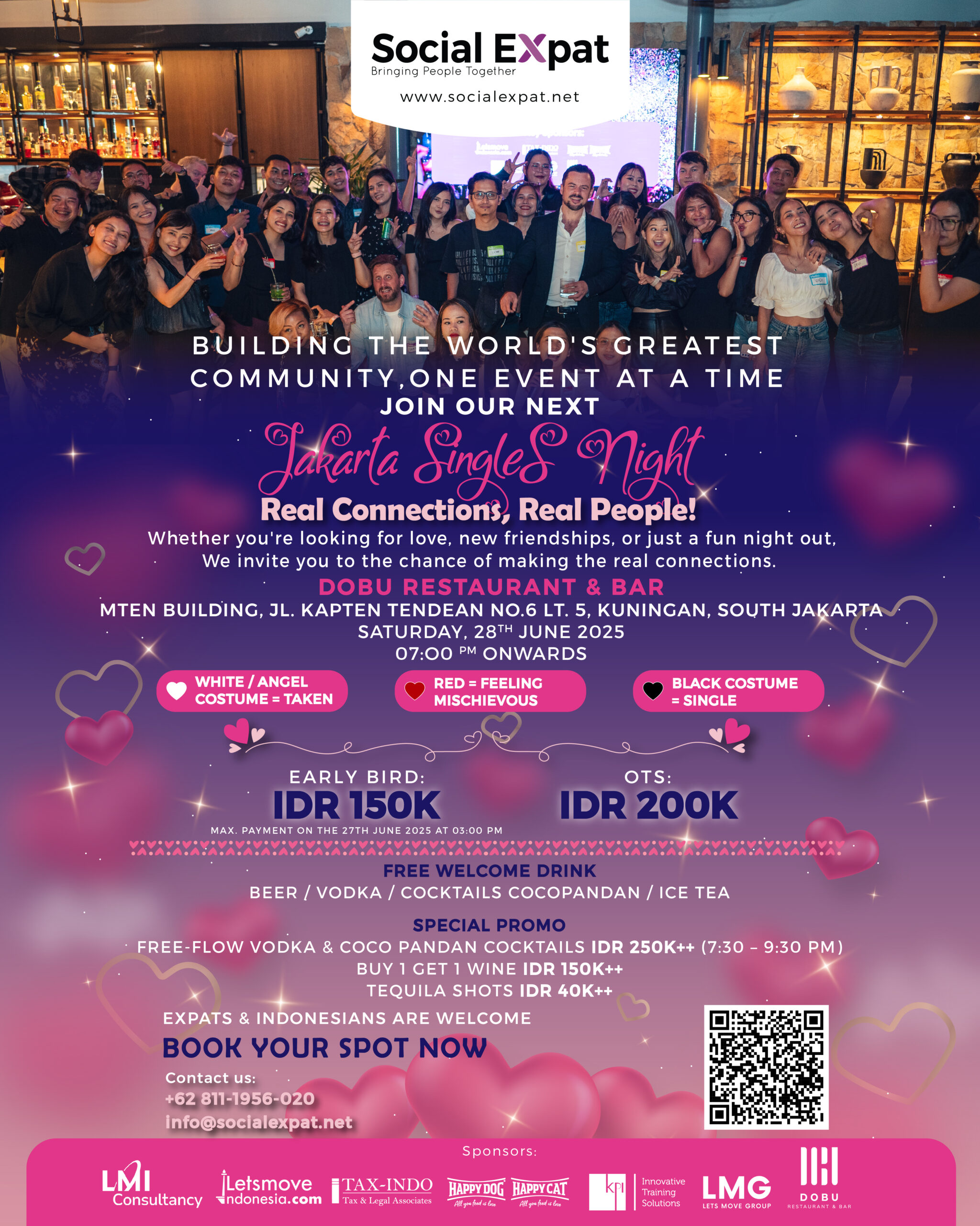 Jakarta Social Networking Karaoke Singles Night at Dobu Restaurant & Bar
