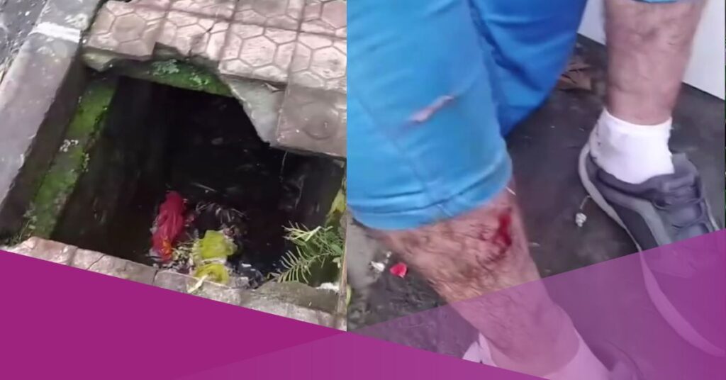 Bali sidewalk tourist injured