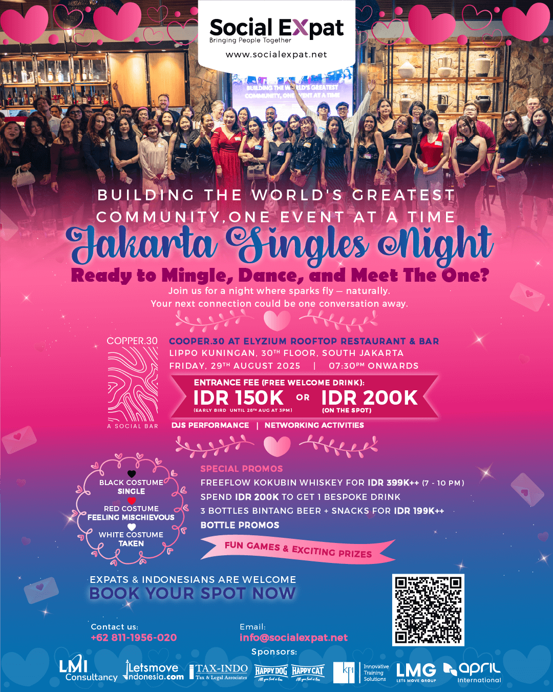 Jakarta Expat Social Networking: Singles Night at Copper.30