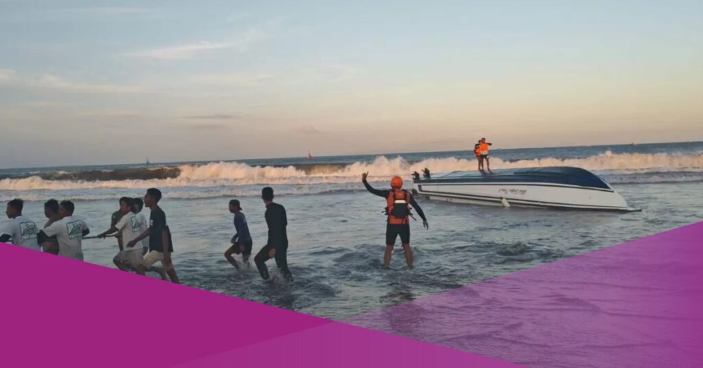 Boat Capsizes Sanur Bali