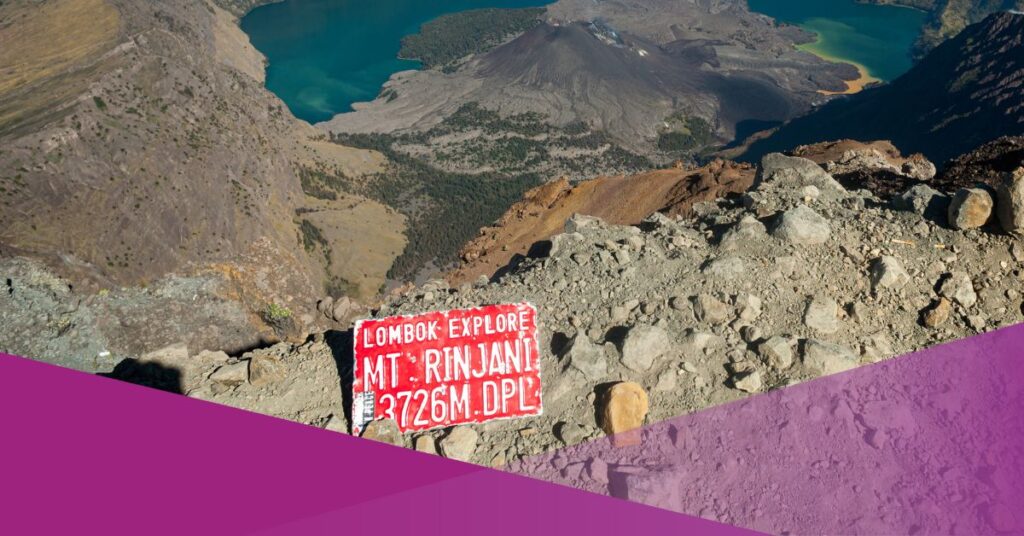 iron stairs rinjani