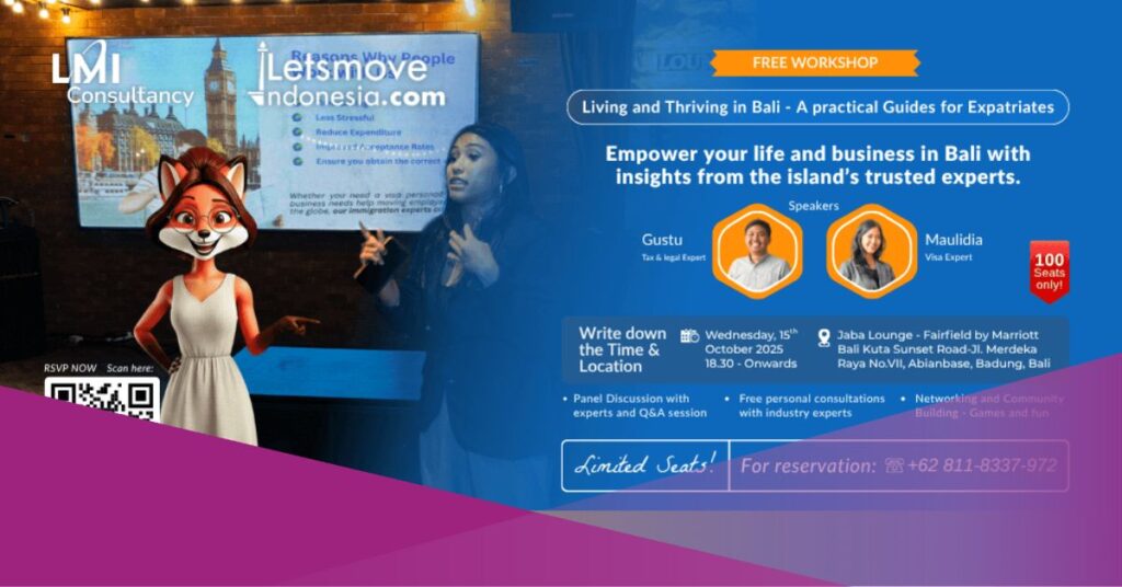 Empower Bali Expat Community: Don't Miss Out LMI Consultancy's Free Workshop This Week!