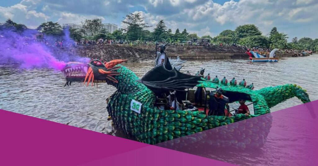 Plastic Bottle Boats Parade at Jakarta’s Ciliwung Festival