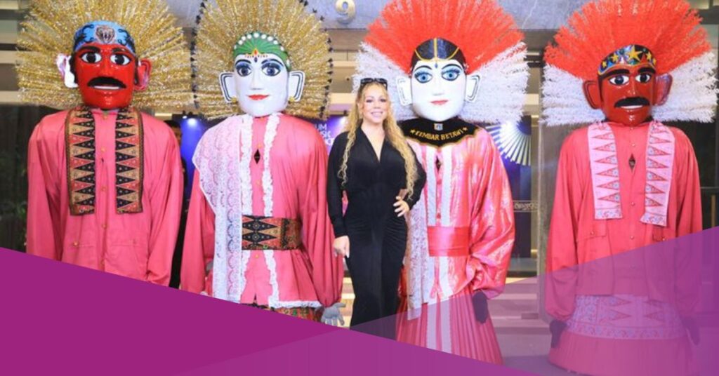 Mariah Carey Arrives in Jakarta with Ondel-Ondel Welcome