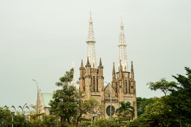Jakarta Cathedral near Pasar Baru Jakarta
