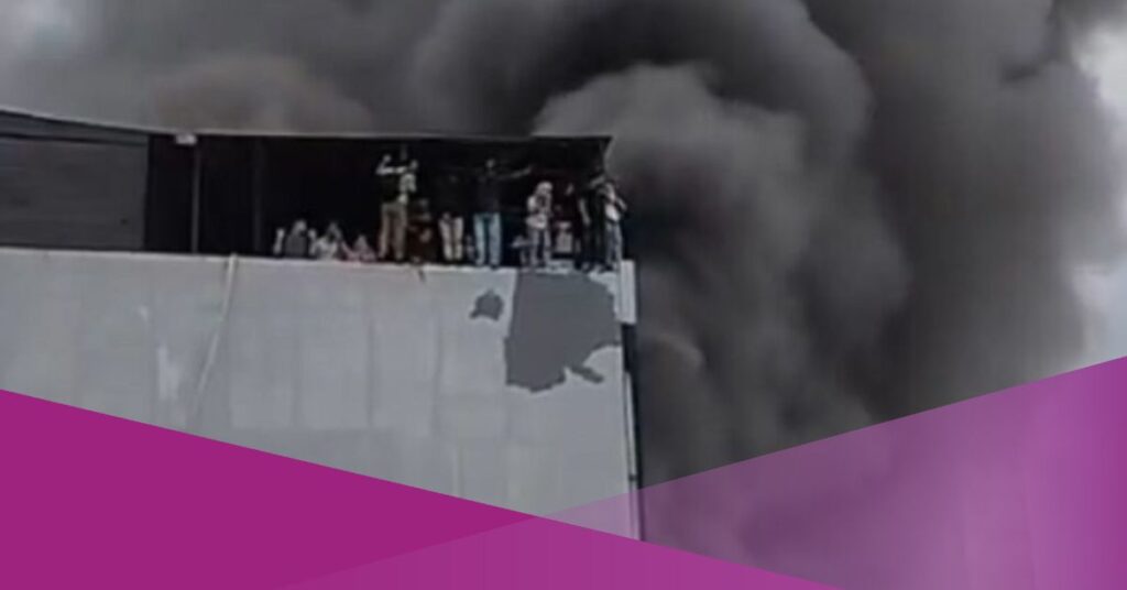 terra drone fire in jakarta