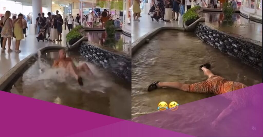 Unexpected Backflip by Foreign Visitor Stuns Shoppers in Bali Mall