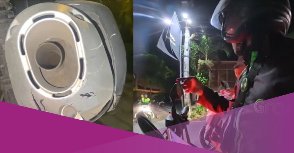 Viral Video Shows Collision on the Roadside Between an Ojol Driver and a Foreigner in Bali Street