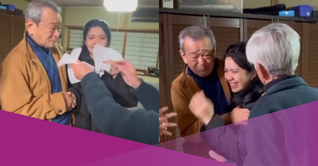 Heartwarming Video Shows Indonesian Woman Moved to Tears by Japanese Neighbours at Farewell