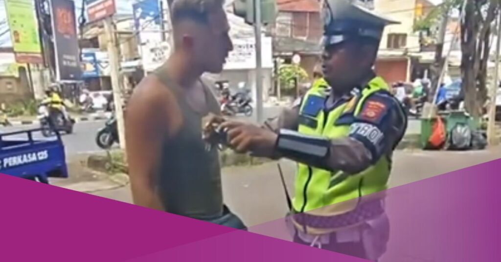 Italian Foreigner Arrested in Bali After Resisting Police Over Traffic Violation