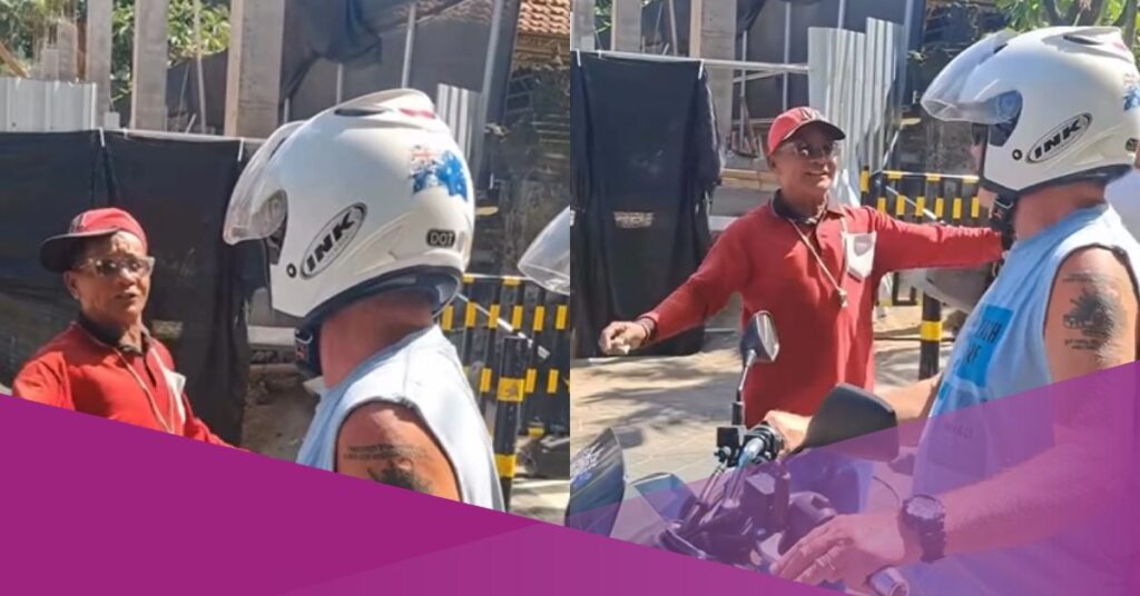 Video Shows Parking Attendant Singing and Dancing at Legian Beach