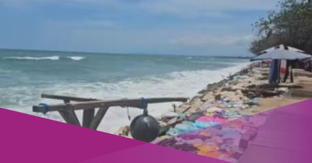 kuta beach abrasion