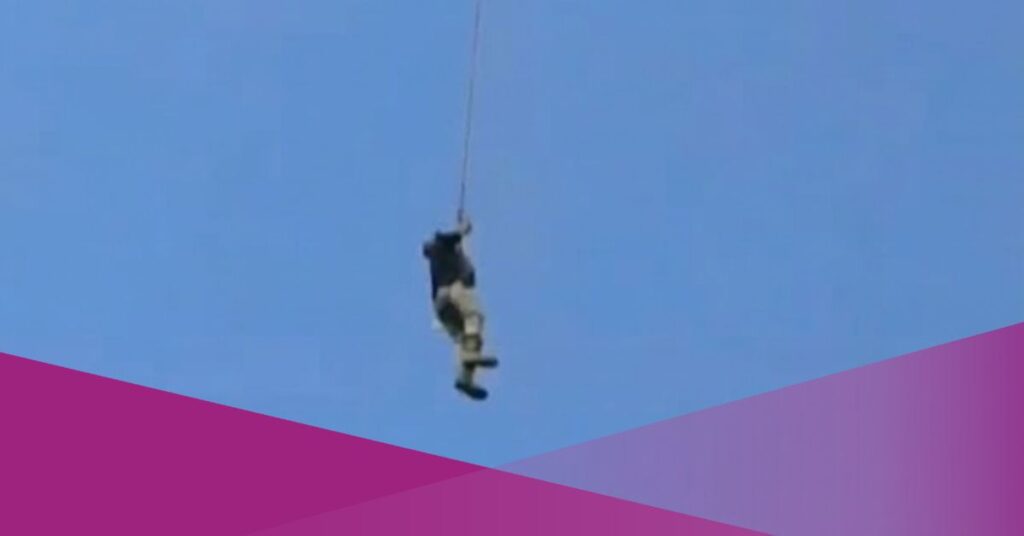 Viral Video Shows Farmer Flying Home on Large Agricultural Drone in Tuban, Indonesia