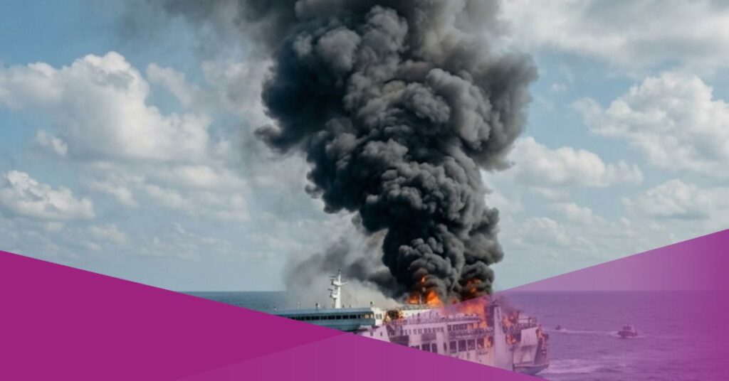 Indonesian Ferry Catches Fire Off East Java, Five Dead and Hundreds Evacuated